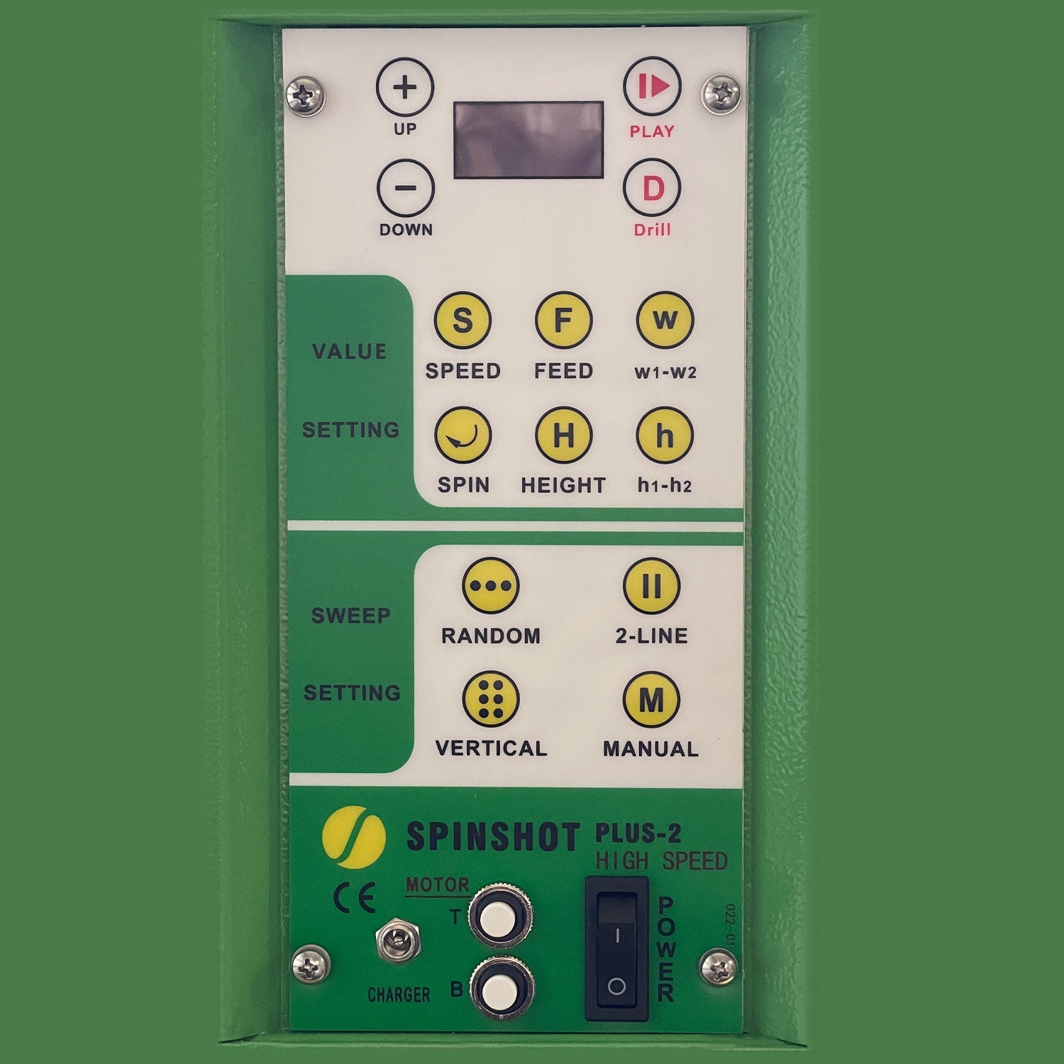 Spinshot Plus-2 Control Panel