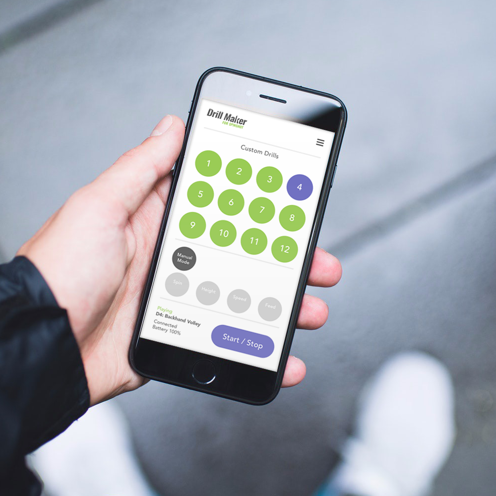 Spinshot Player Tennis Ball Machine - Spinshot Sports US